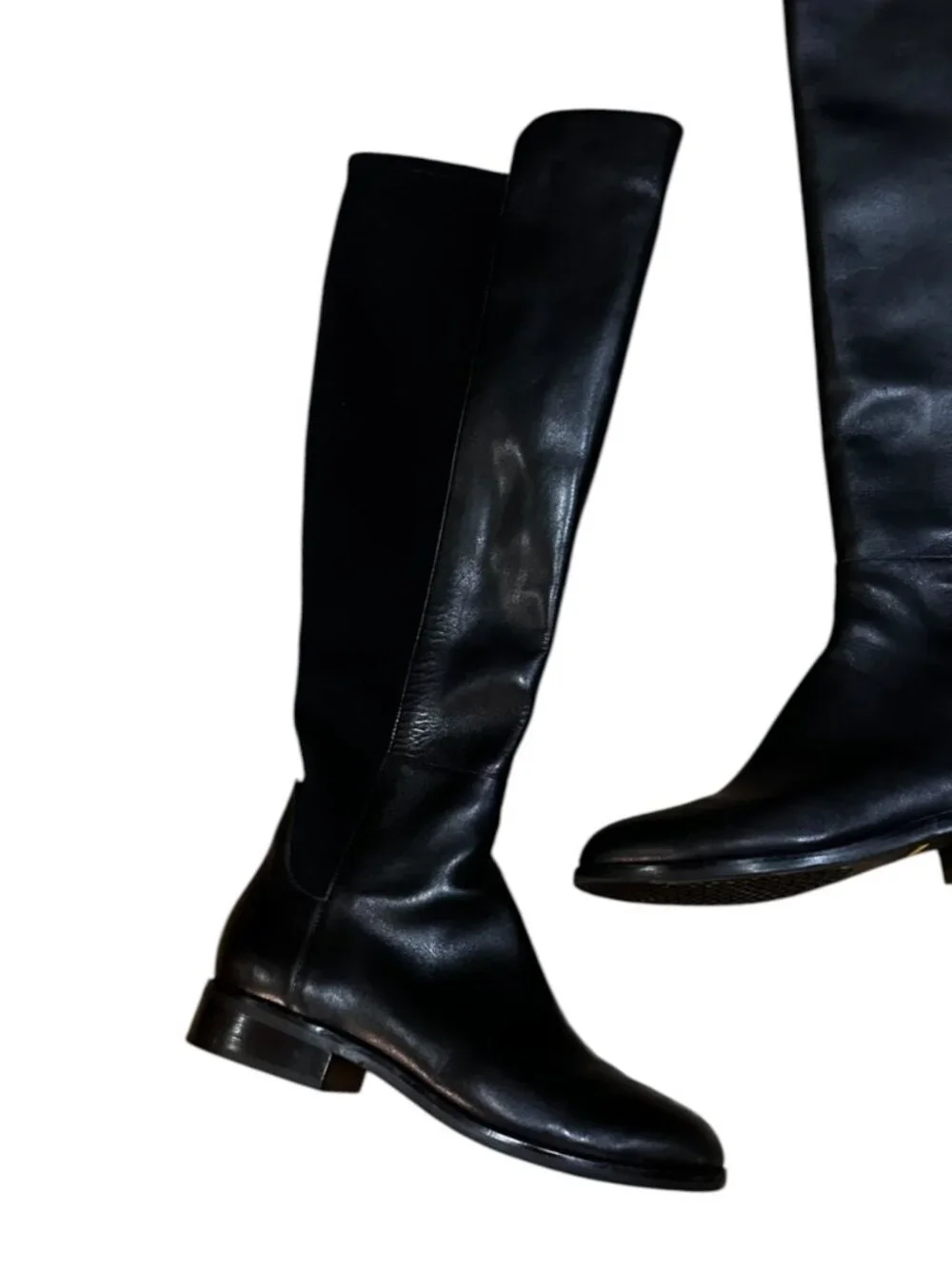 Cole Hann Isabelle Over The Knee Round Toe Zippered Boots